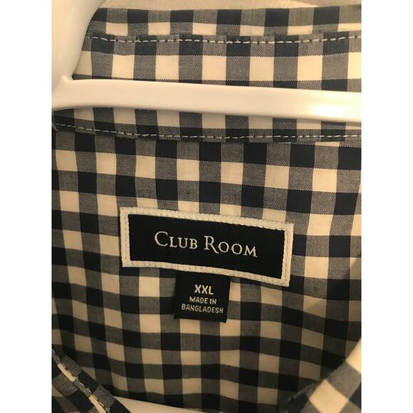 CLUB ROOM  Shirt Men's XXL LS Plaid - Picture 3 of 7